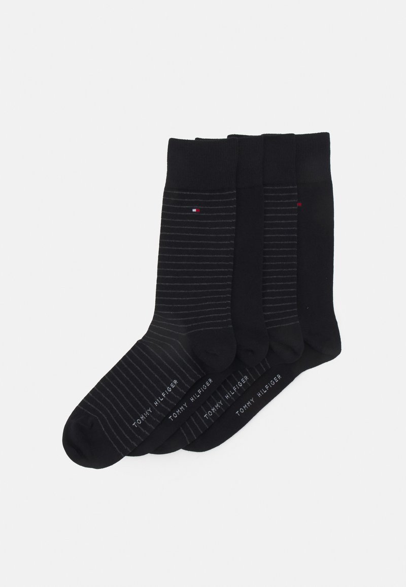 Tommy Hilfiger MEN SMALL STRIPE 2 PACK - Strømper - black