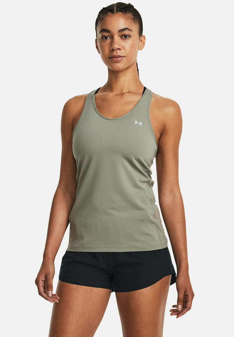 Under Armour TECH RACER - Top - grove green