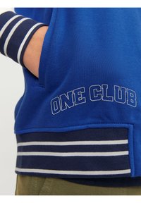 Jack & Jones Junior JORCOLE VARSITY - Sudadera con cremallera - mazarine blue