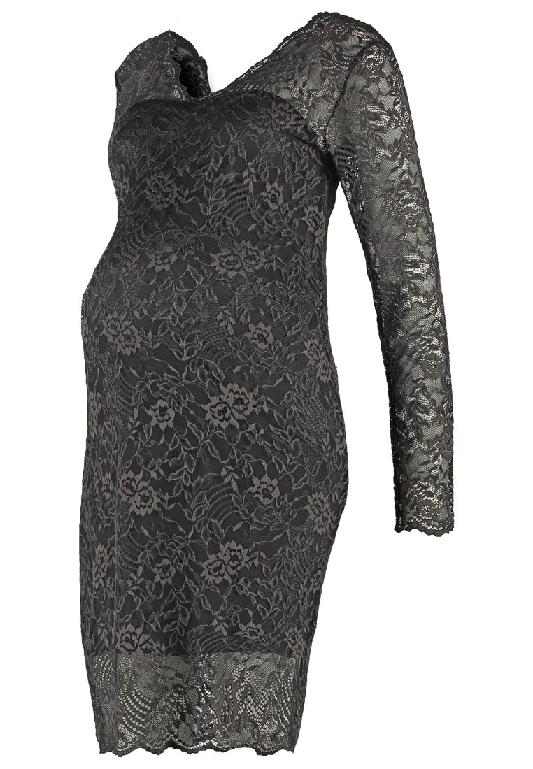 Queen Mum Jurk donkergrijs