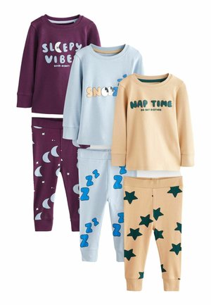 SNUGGLE 3 PACK - REGULAR FIT  SET - Nachtwäsche Set - blue stone