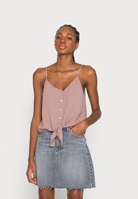 ONLY - ONLMETTE STRAP BUTTON - Top - elderberry Thumbnail Image 1