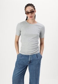 7 for all mankind PLEATED TROUSER - Wide Leg - blue