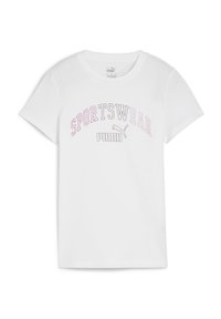 Puma LOGO LAB  - Apdrukāts T-krekls - white