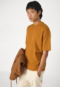 Selected Homme SLHLOOSEOSCAR O-NECK  - Basic póló - cathay spice