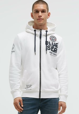 MIT UND ARTWORKS - Sweatjacke - ivory