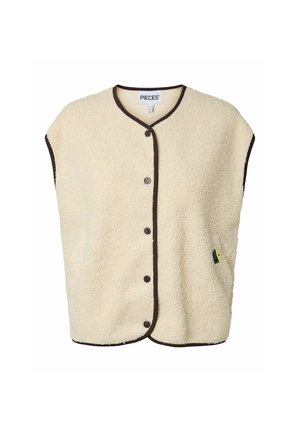 Pieces, PCKATTY TEDDY VEST NOOS BC - Gilet - birch