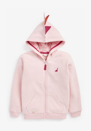 SOFT TOUCH - Sweat à capuche zippé - pink