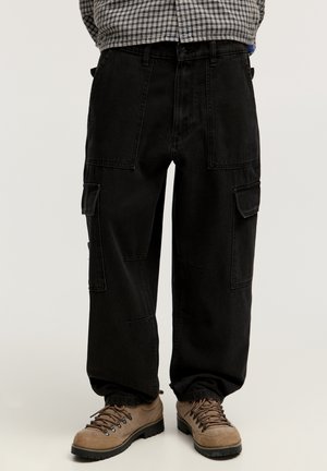 Straight leg jeans - black