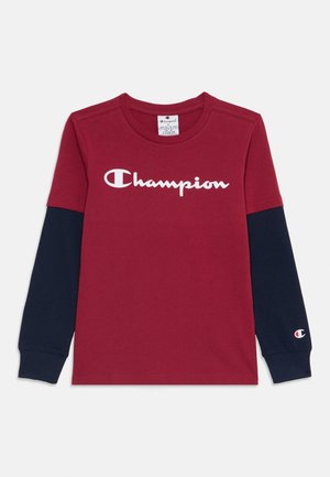 LONG SLEEVE LARGE LOGO UNISEX - Maglietta a manica lunga - red