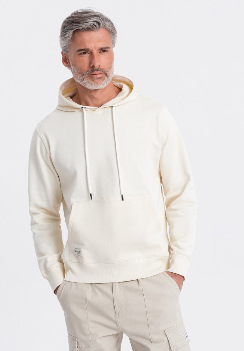 Ombre Felpa con cappuccio - cream