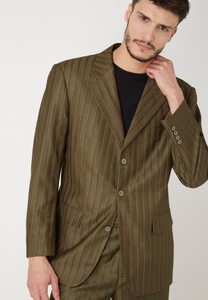 AMERICANA A RAYAS - Abrigo corto - verde