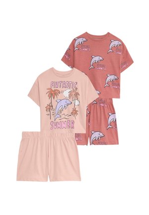 Marks & Spencer 2PACK DOLPHIN SET - Pyžamová sada - peach mix