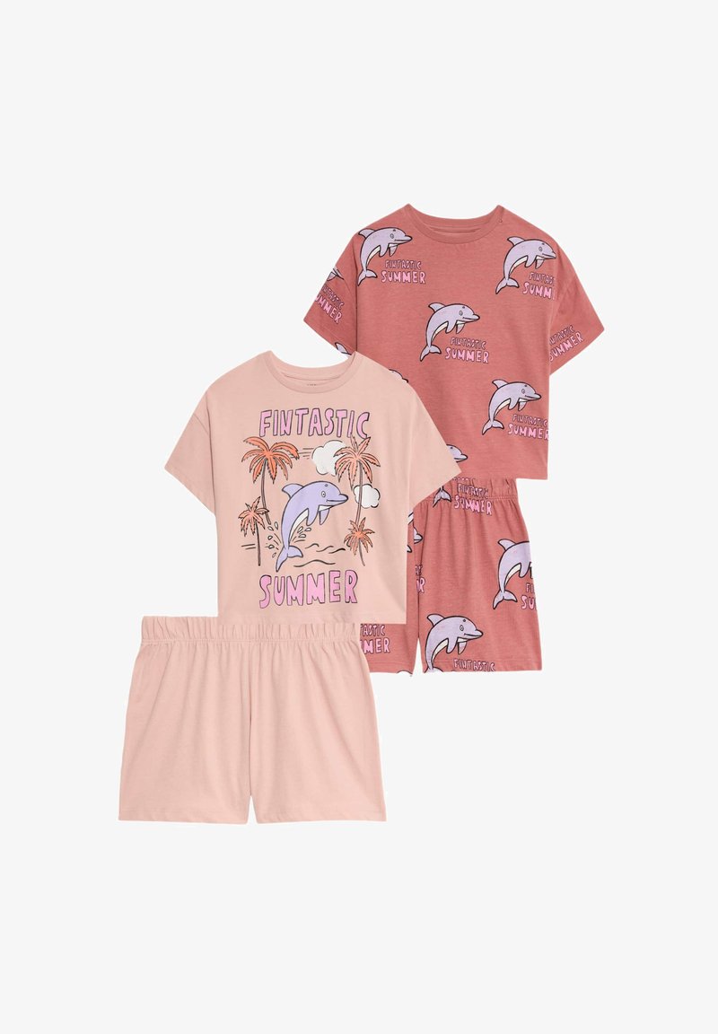 Marks & Spencer 2PACK DOLPHIN SET - Pyjama - peach mix