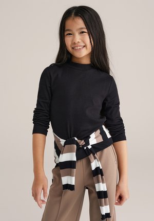 WE Fashion Hosszú ujjú felső - black