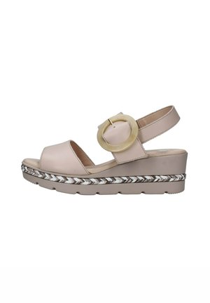 Sandali con zeppa - light pink