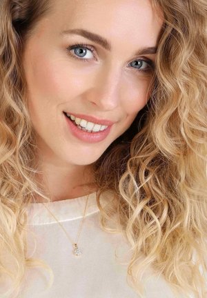 14 CT GOLD, DIAMOND 0,05CT - Necklace - gold-coloured