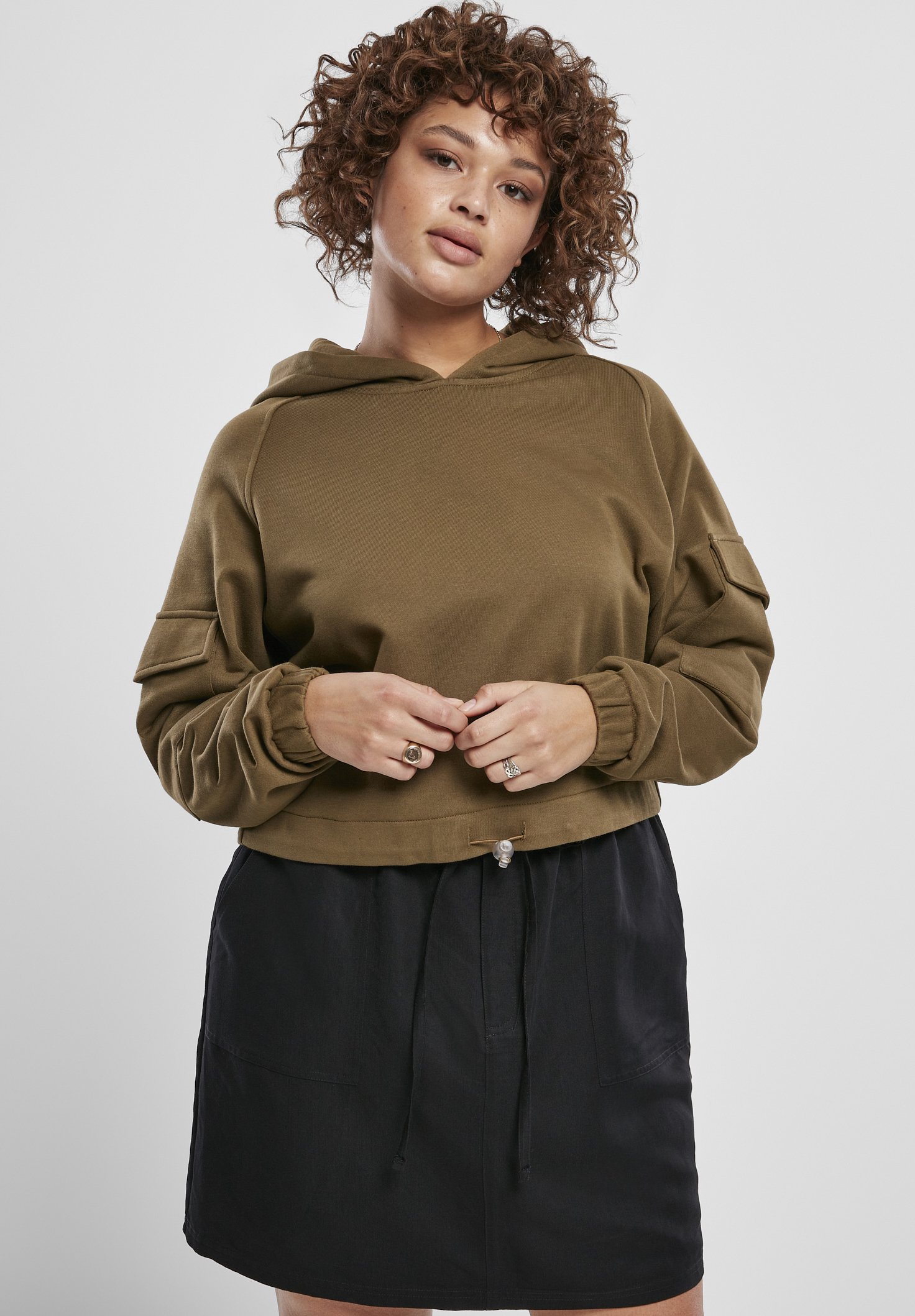 Urban Classics Short Worker Hoodie summerolive/olive Zalando