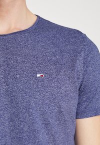 Tommy Jeans SLIM JASPE CREW NECK - T-shirt básica - dark aster