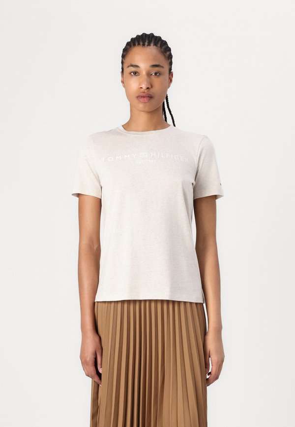 REGULAR FIT - Print T-shirt - heather oatmilk