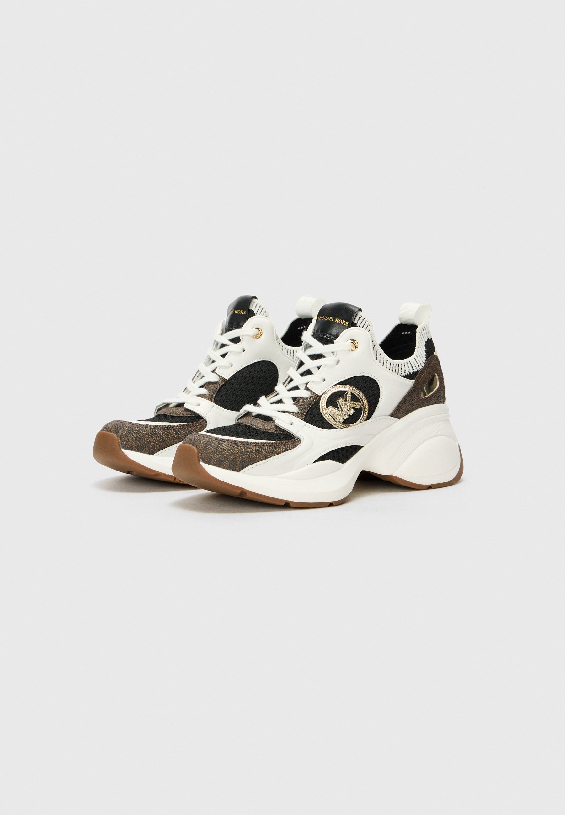 MICHAEL Michael Kors ZUMA - Sneakers low - brown/white/maro