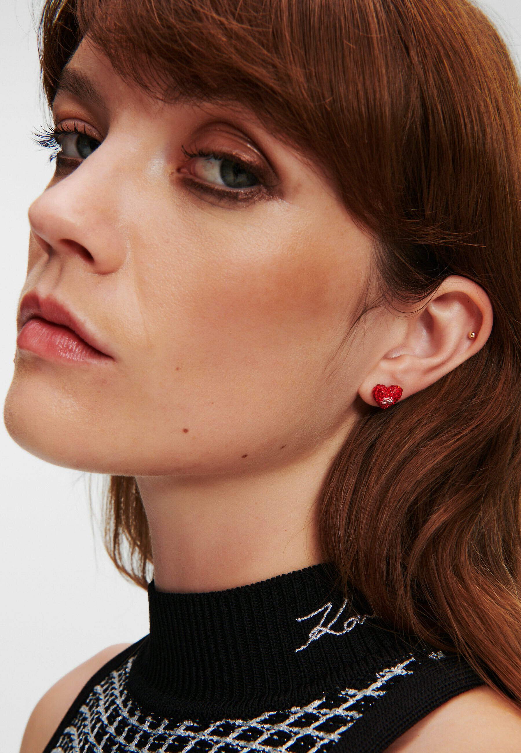 KARL LAGERFELD K/HEART - Earrings - silver-coloured - Zalando