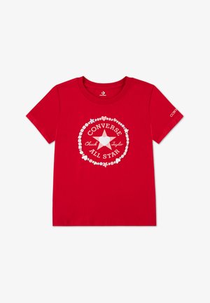 Converse VALENTINE DAY HEART TEE - Potiskana majica - red