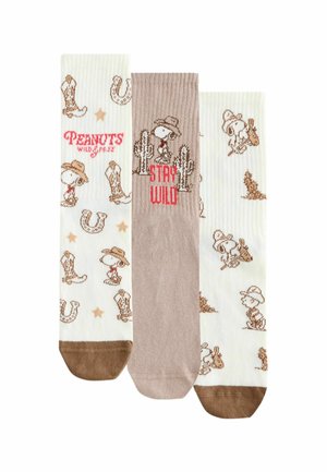 ANKLE 3 PACK - Sokken - neutral snoopy western license