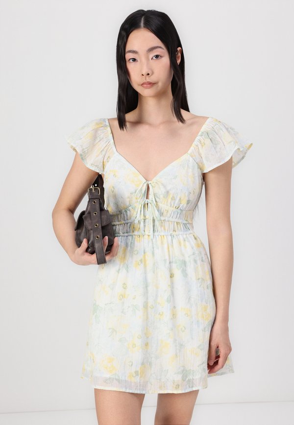 Flutter Sleeve Double-Tie Skort Dress - Day dress4