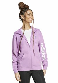 adidas Performance LINEAR FRENCH FULL-ZIP HOODY - Sweatjacke - prepur