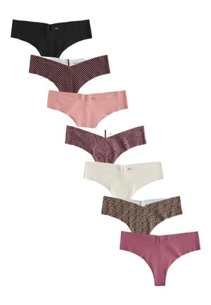 Next, THONG FIT - NO VPL COMFORT KNICKERS 7 PACK . - String - black animal