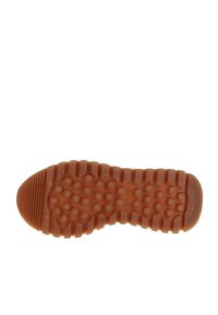 Gummisulans mönster har grepp med upphöjda cirklar och spår. Färgen är orange-brun, med GANT-logotypen synlig.