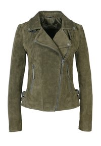 TAXI DRIVER-FN - Lederjacke - olive