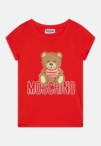 MOSCHINO TEEN - Camiseta estampada - red