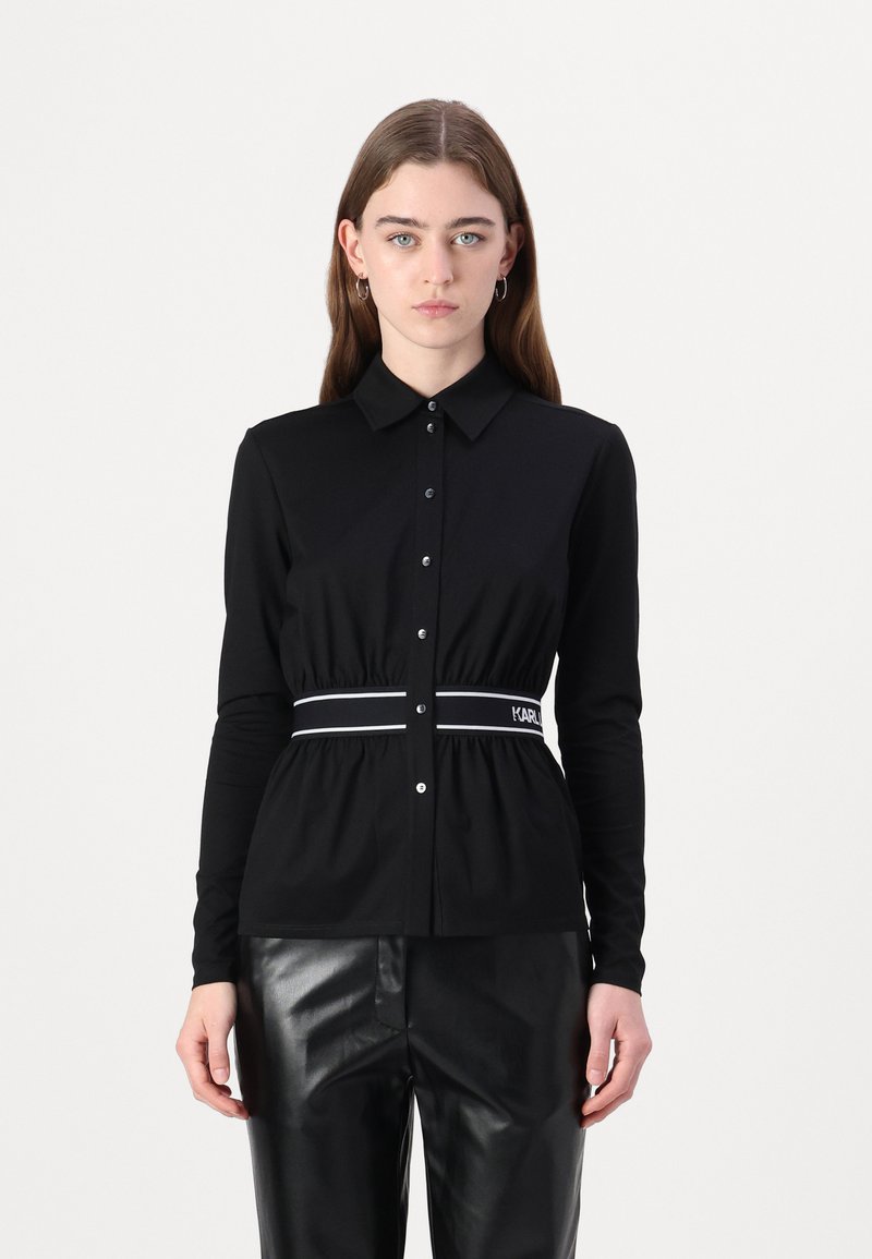 KARL LAGERFELD LOGO - Camicia - black