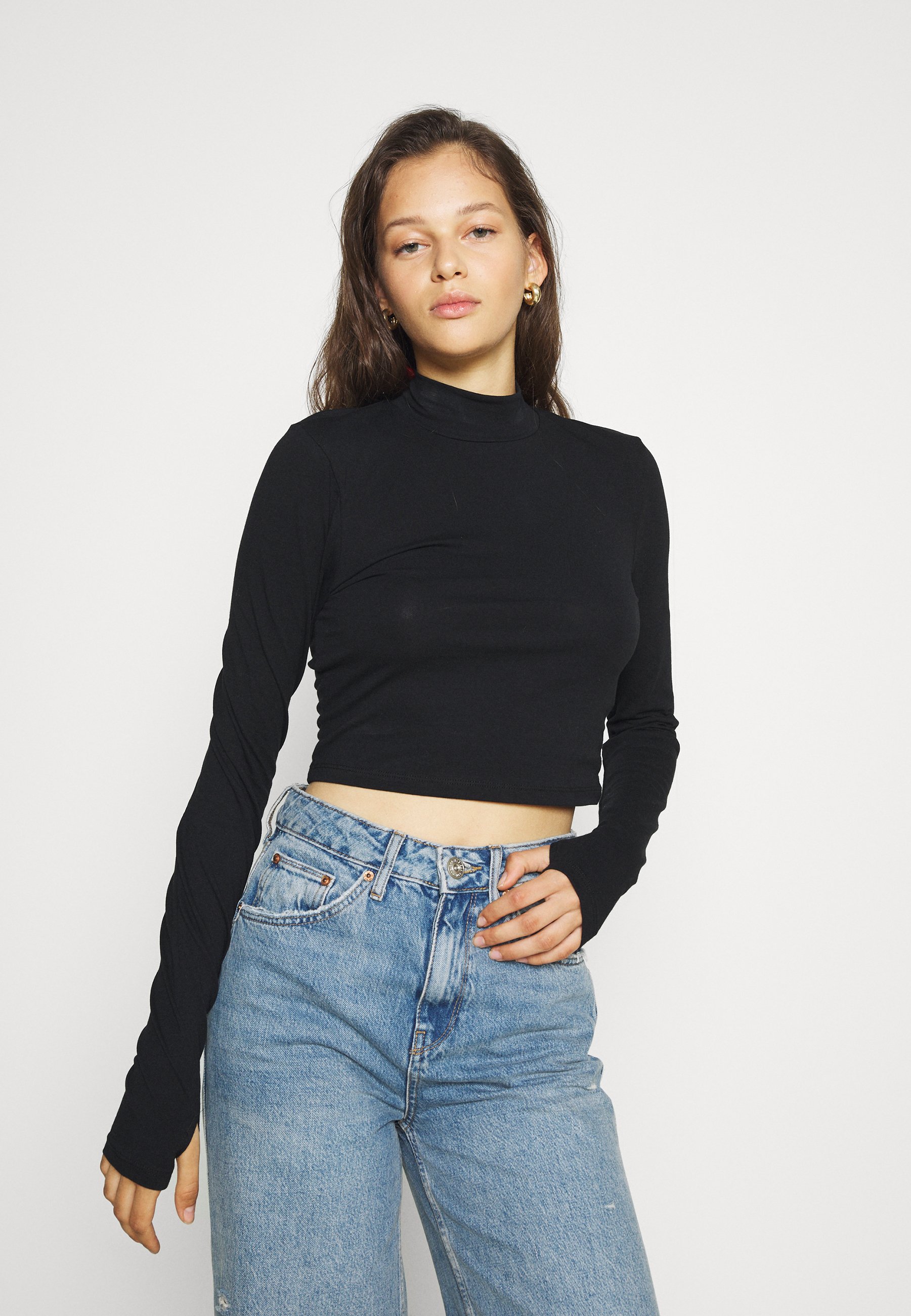 NMLEONORA HIGH NECK - Long sleeved top 
