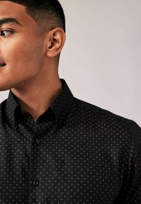 Next Camicia - black gold geometric