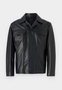 LUC JACKET - Leather jacket - black