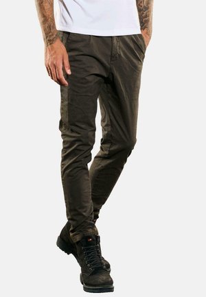 Emilio Adani MIT GUMMIBUND - Stoffhose - khaki