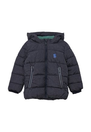 Winterjas - mottled dark blue