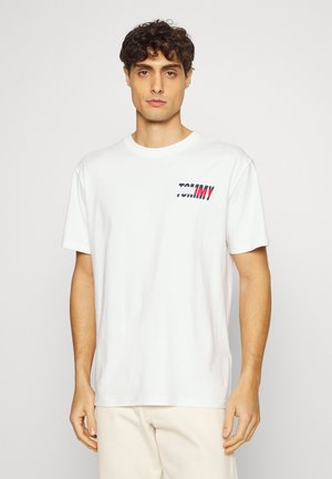 Tommy Jeans ESSENTIAL CORP TEE - T-shirt con stampa - white