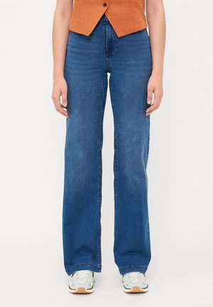 ONLMADISON ROYAL  - Wide leg - dark blue denim