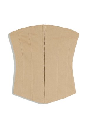 Bershka, TOP BANDEAU - Débardeur - camel