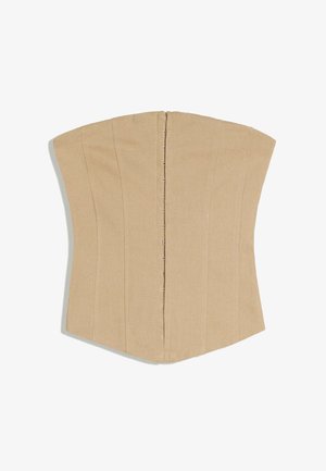 Bershka, TOP BANDEAU - Débardeur - camel