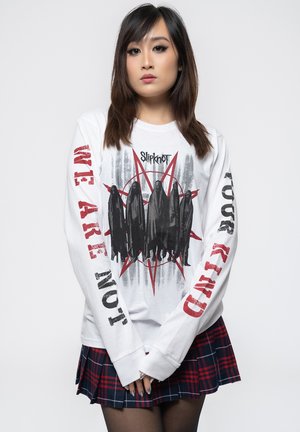 SLIPKNOT SHROUDED - Long sleeved top - white