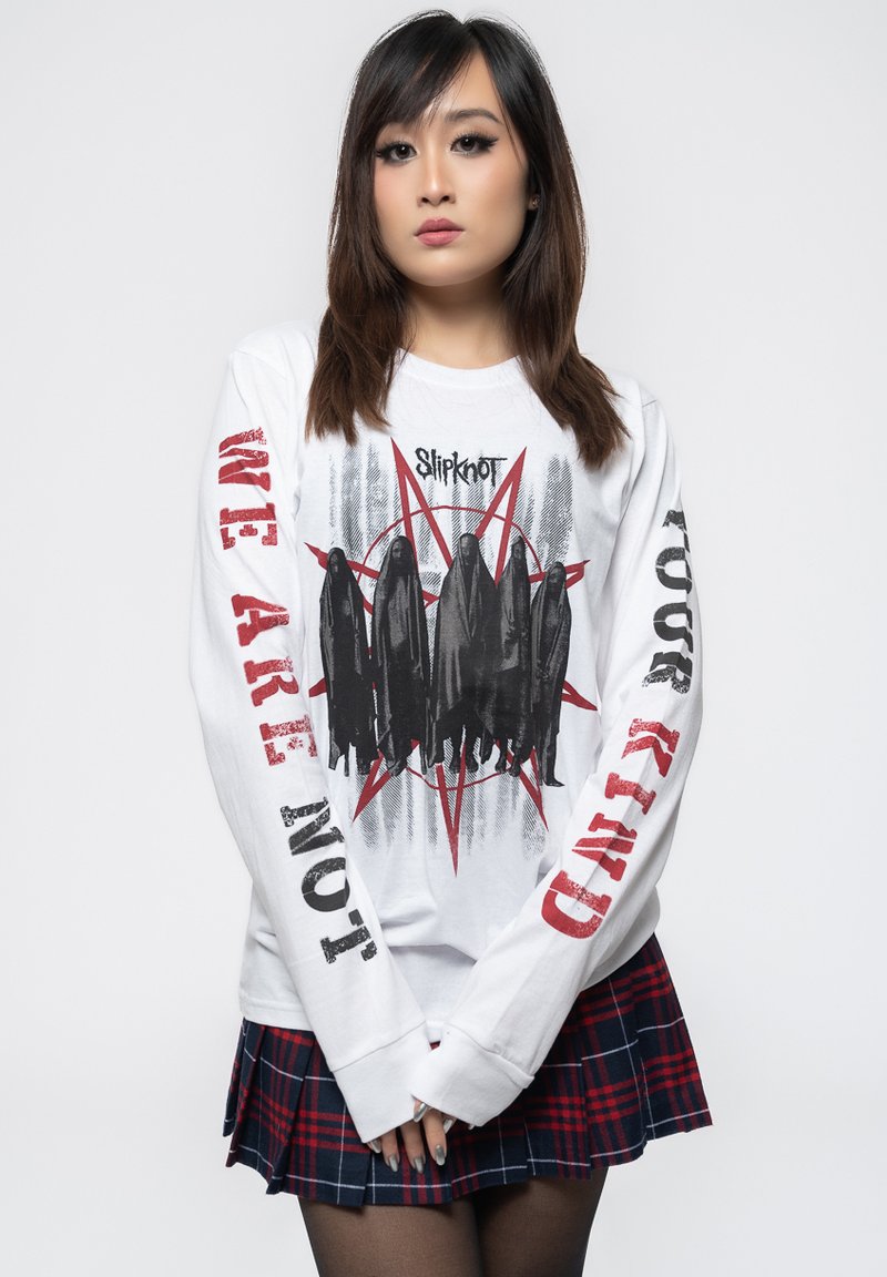 Paradiso Clothing SLIPKNOT SHROUDED - Long sleeved top - white