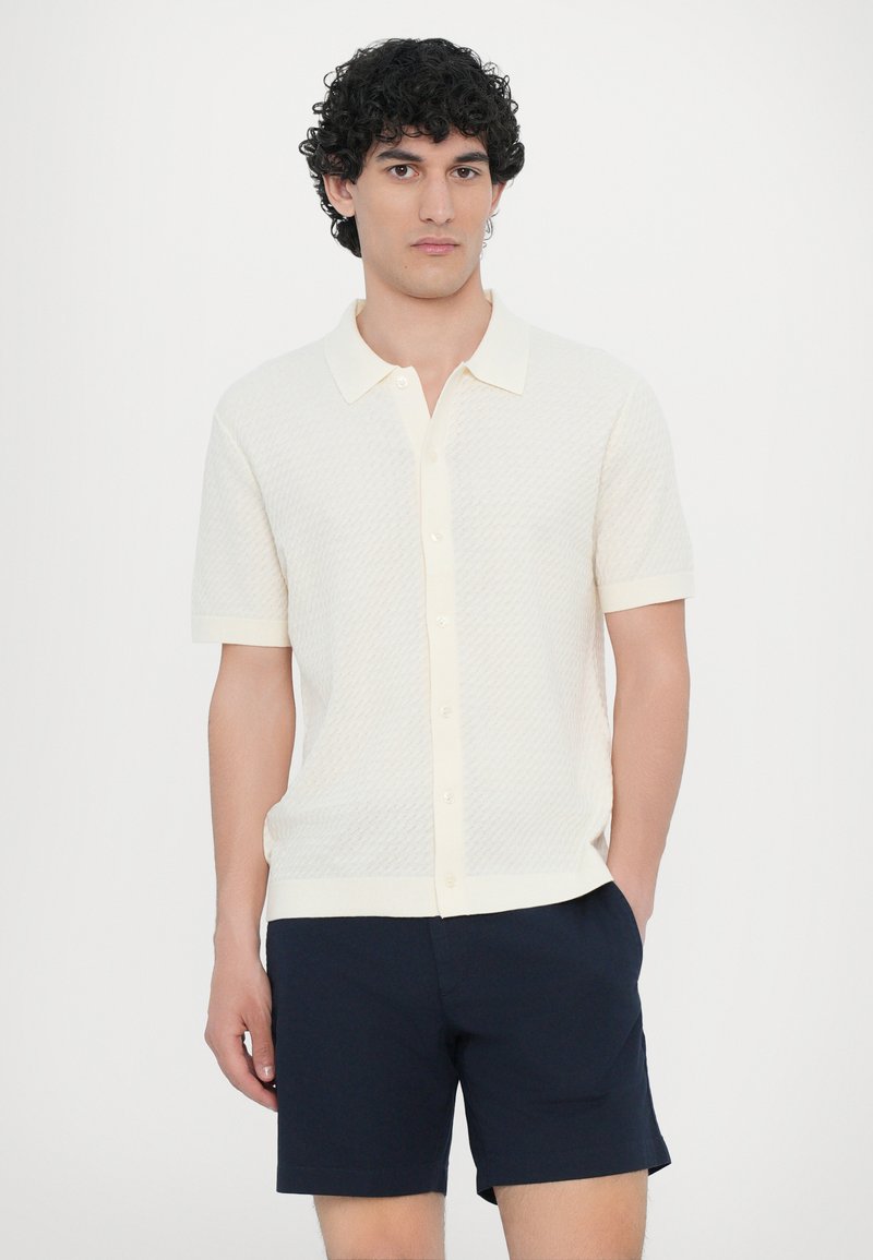 Theory CAIRN SHIRT - Overhemd - eggshell