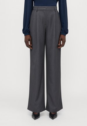 ONLHATTIE PLEAT  - Pantaloni - dark grey melange