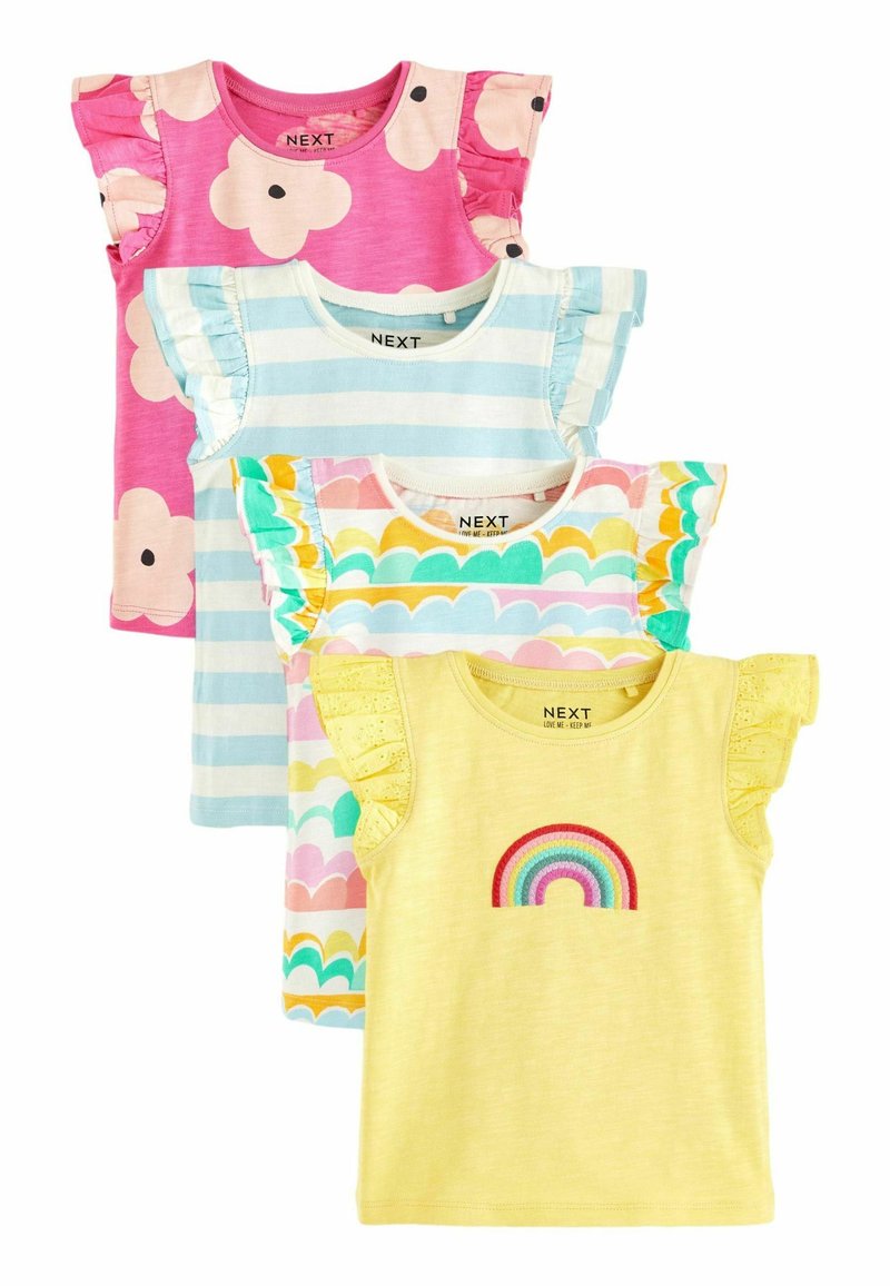 Next - 4 PACK REGULAR FIT - T-shirt con stampa - pink rainbow, Ingrandire