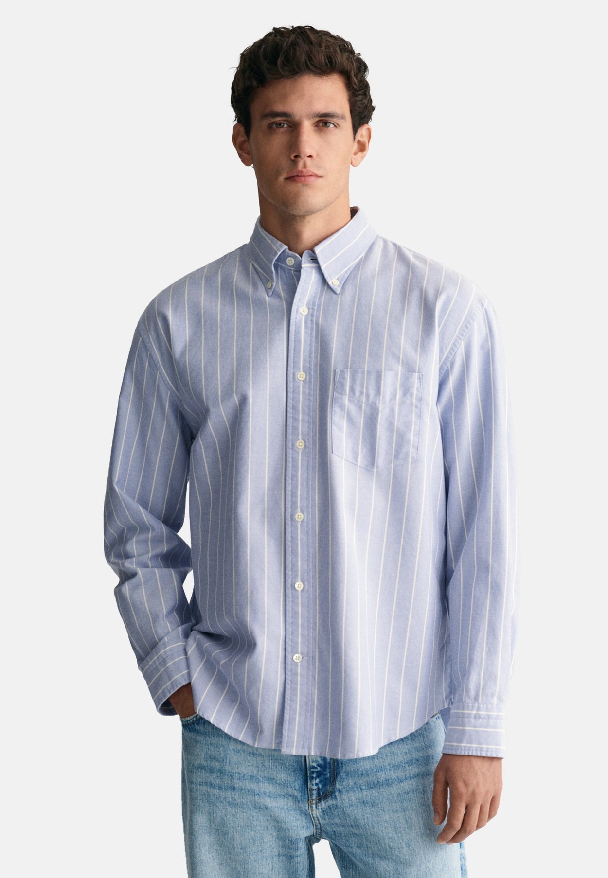 RELAXED FIT STRIPED HERITAGE OXFORD